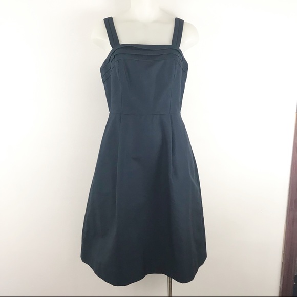J. CREW Weddings navy blue cotton bridesmaid dress - Picture 1 of 8